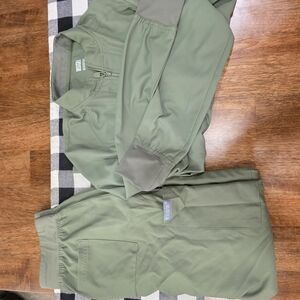 Med Couture Olive Green Scrub Set